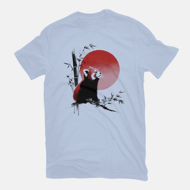 Ink Red Panda-Unisex-Basic-Tee-ddjvigo