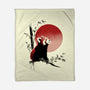 Ink Red Panda-None-Fleece-Blanket-ddjvigo