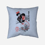 Delivery Service Sumi-e-None-Removable Cover w Insert-Throw Pillow-DrMonekers