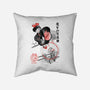 Delivery Service Sumi-e-None-Removable Cover w Insert-Throw Pillow-DrMonekers