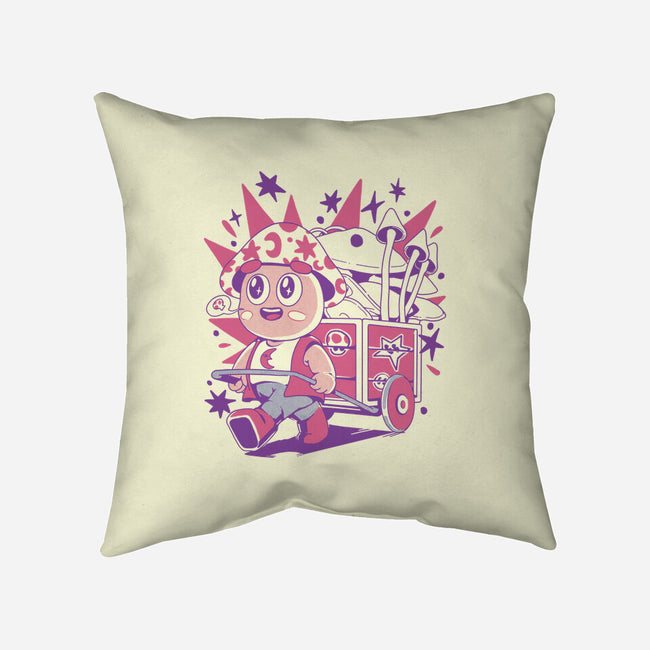Mushroom Seller-None-Removable Cover w Insert-Throw Pillow-ilustrata