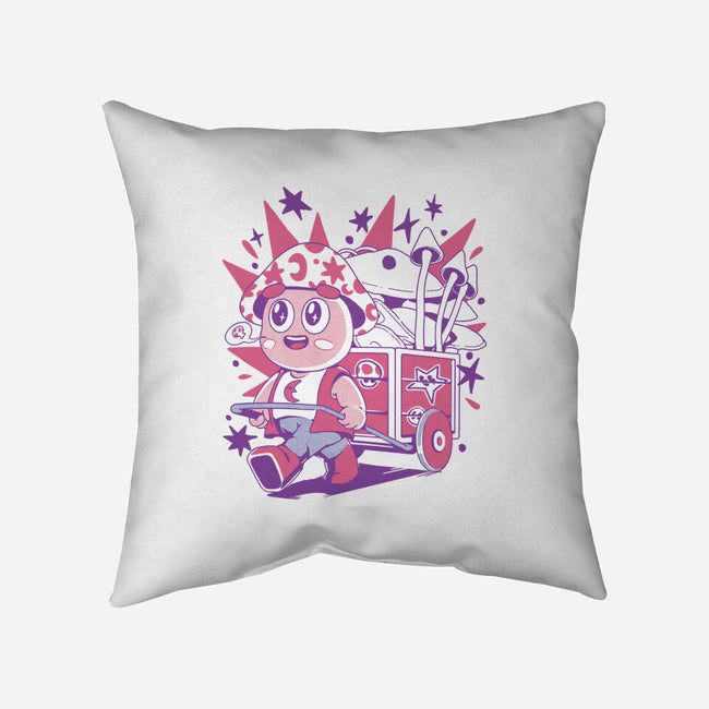 Mushroom Seller-None-Removable Cover w Insert-Throw Pillow-ilustrata