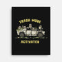 Trash Mode Activated-None-Stretched-Canvas-kg07