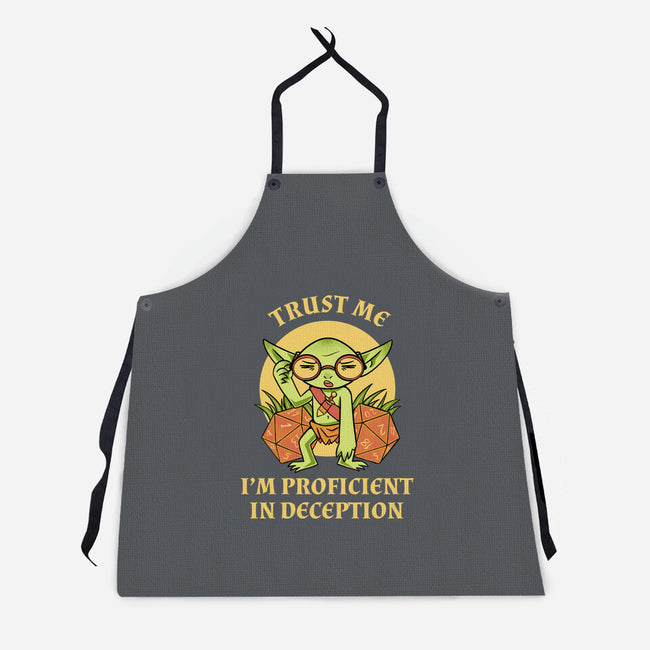 Proficient In Deception-Unisex-Kitchen-Apron-FunkVampire