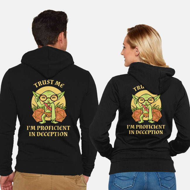 Proficient In Deception-Unisex-Zip-Up-Sweatshirt-FunkVampire