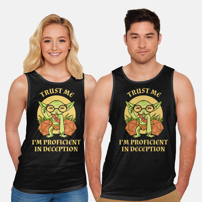 Proficient In Deception-Unisex-Basic-Tank-FunkVampire