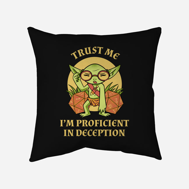 Proficient In Deception-None-Removable Cover w Insert-Throw Pillow-FunkVampire