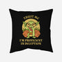 Proficient In Deception-None-Removable Cover w Insert-Throw Pillow-FunkVampire