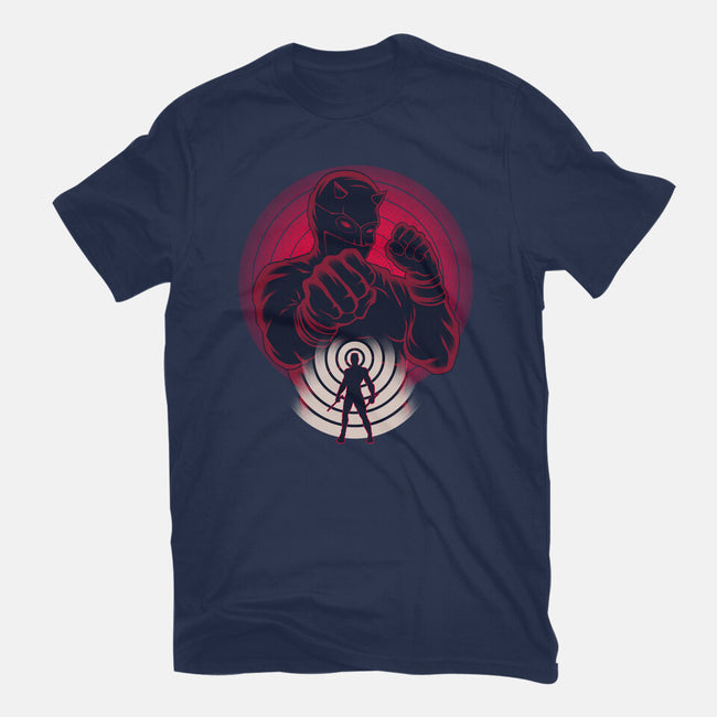 Man Without Fear-Womens-Basic-Tee-rmatix