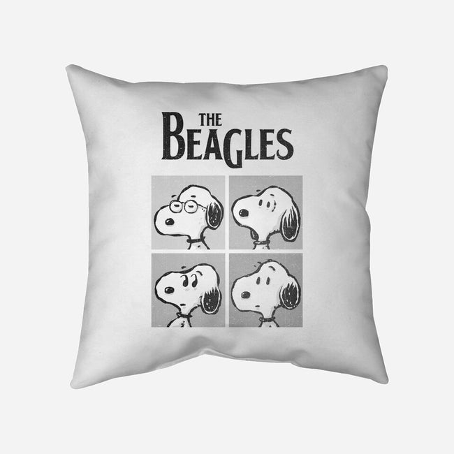 The Beagles White Album-None-Removable Cover w Insert-Throw Pillow-kg07