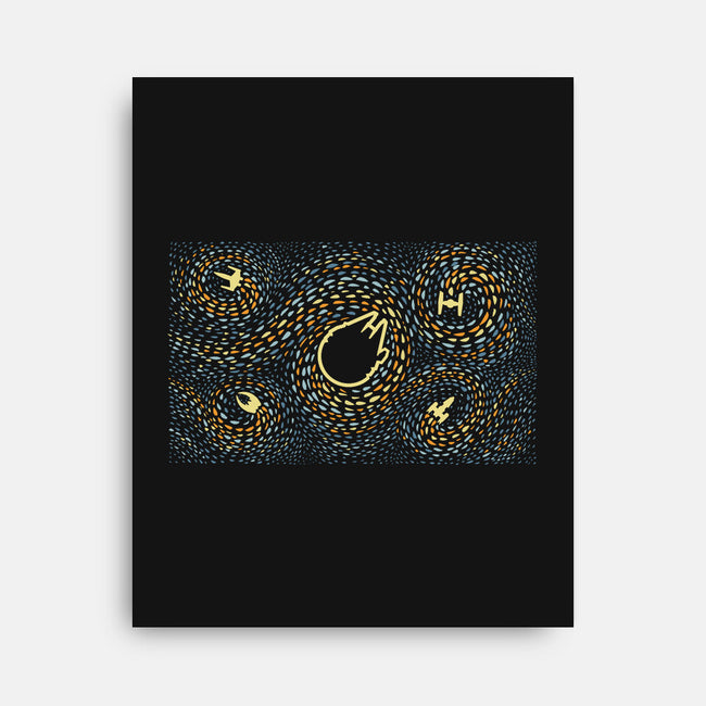 Starry Spaceships-None-Stretched-Canvas-erion_designs