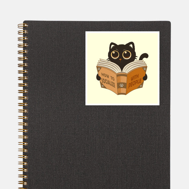 How To Socialize With People-None-Glossy-Sticker-erion_designs