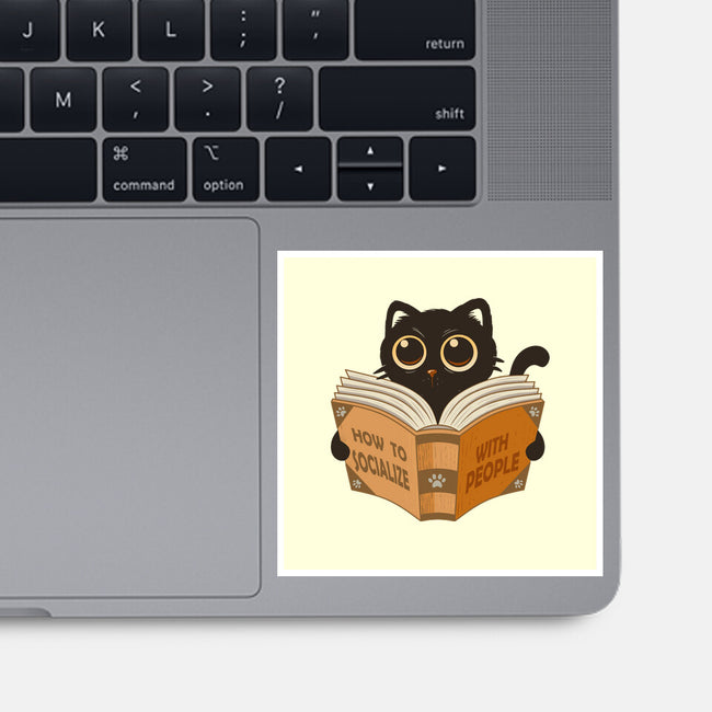 How To Socialize With People-None-Glossy-Sticker-erion_designs