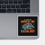 Baddest In The Galaxy-None-Glossy-Sticker-momma_gorilla