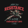 Resistance X Wing-None-Drawstring-Bag-momma_gorilla