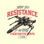 Resistance X Wing-None-Drawstring-Bag-momma_gorilla