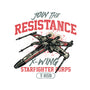 Resistance X Wing-None-Drawstring-Bag-momma_gorilla