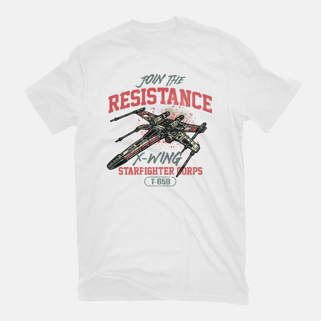 Resistance X Wing-Mens-Basic-Tee-momma_gorilla