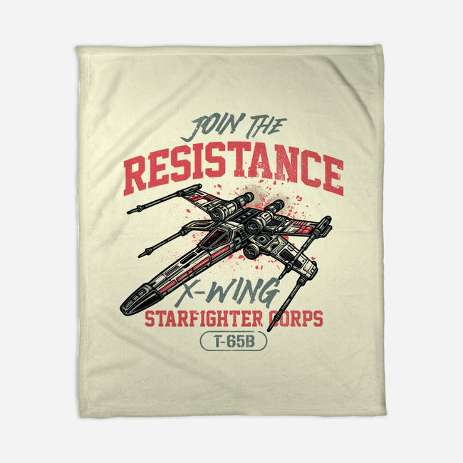 Resistance X Wing-None-Fleece-Blanket-momma_gorilla