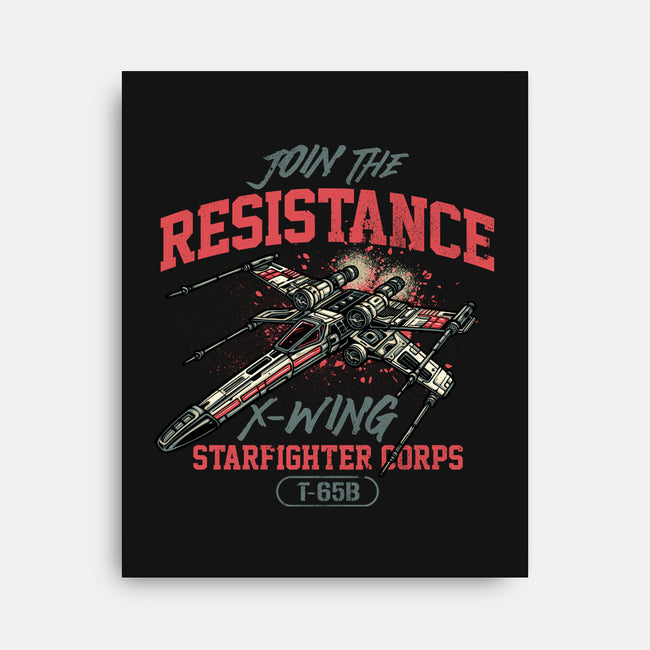 Resistance X Wing-None-Stretched-Canvas-momma_gorilla