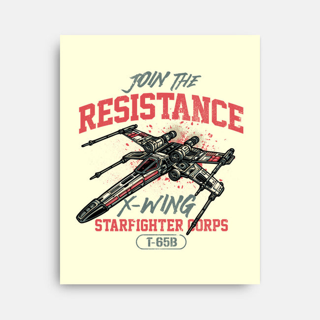 Resistance X Wing-None-Stretched-Canvas-momma_gorilla