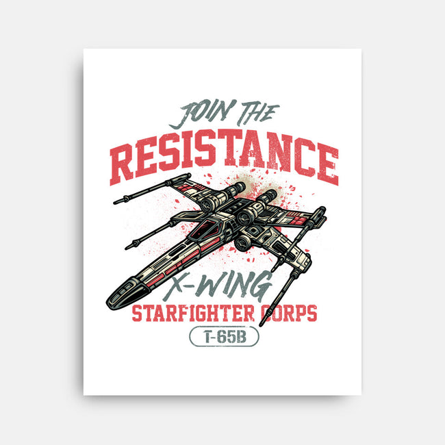 Resistance X Wing-None-Stretched-Canvas-momma_gorilla