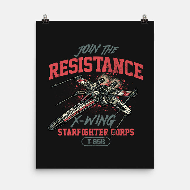 Resistance X Wing-None-Matte-Poster-momma_gorilla