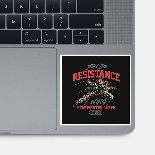 Resistance X Wing-None-Glossy-Sticker-momma_gorilla