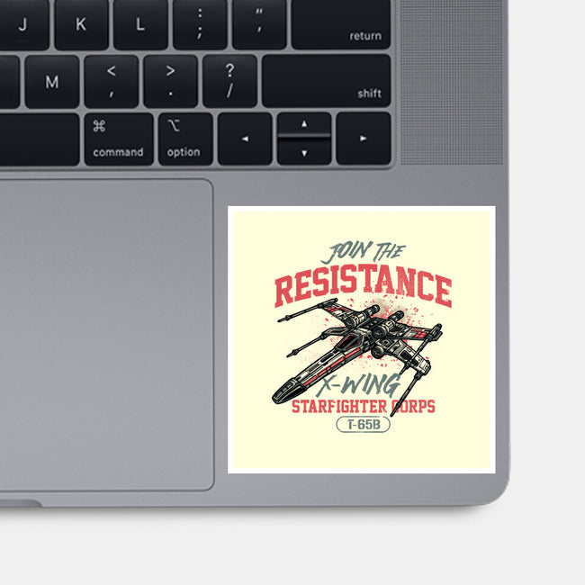 Resistance X Wing-None-Glossy-Sticker-momma_gorilla