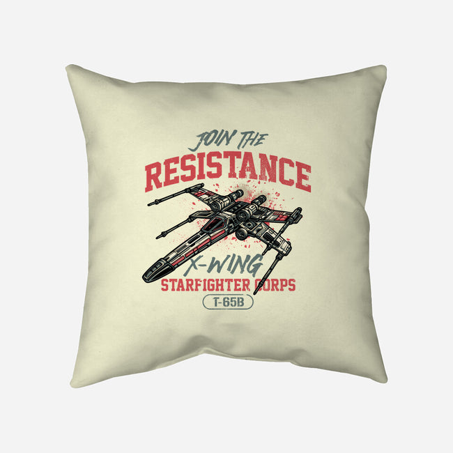 Resistance X Wing-None-Removable Cover w Insert-Throw Pillow-momma_gorilla