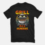 Grill All Humans-Mens-Basic-Tee-Boggs Nicolas