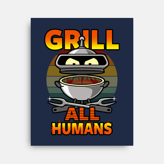 Grill All Humans-None-Stretched-Canvas-Boggs Nicolas