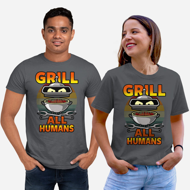 Grill All Humans-Unisex-Basic-Tee-Boggs Nicolas