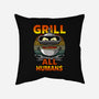 Grill All Humans-None-Removable Cover w Insert-Throw Pillow-Boggs Nicolas