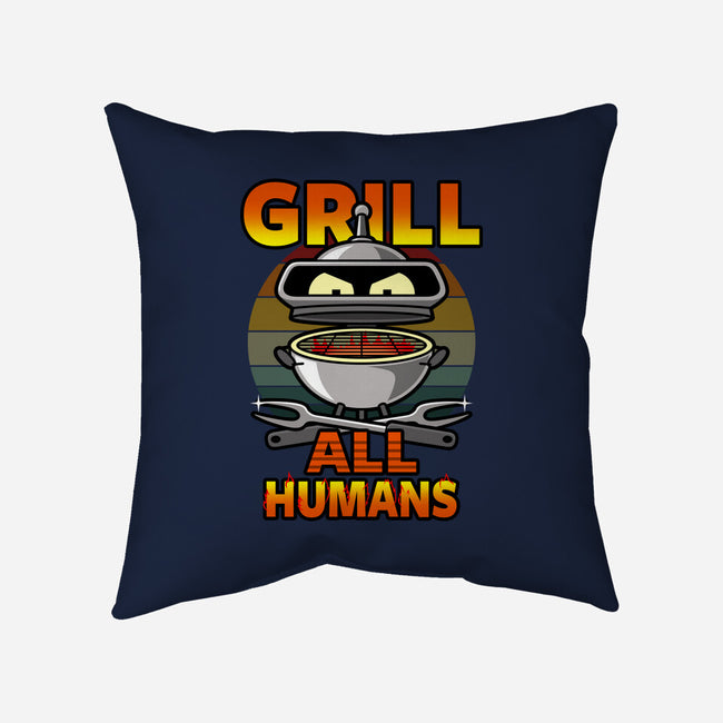 Grill All Humans-None-Removable Cover w Insert-Throw Pillow-Boggs Nicolas