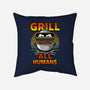 Grill All Humans-None-Removable Cover w Insert-Throw Pillow-Boggs Nicolas