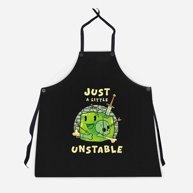 Just A Little Unstable-Unisex-Kitchen-Apron-FunkVampire