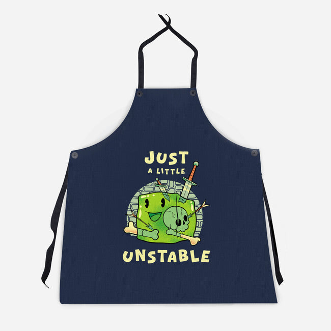 Just A Little Unstable-Unisex-Kitchen-Apron-FunkVampire
