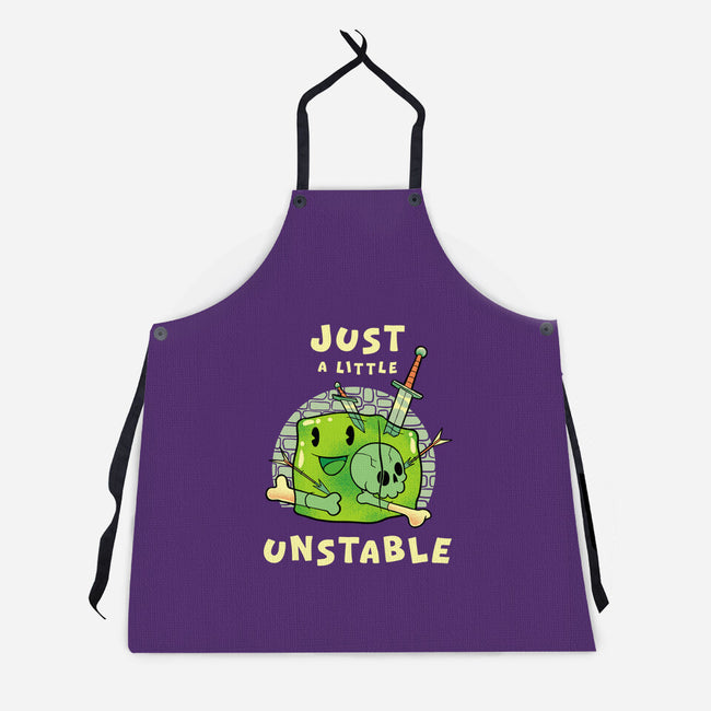 Just A Little Unstable-Unisex-Kitchen-Apron-FunkVampire