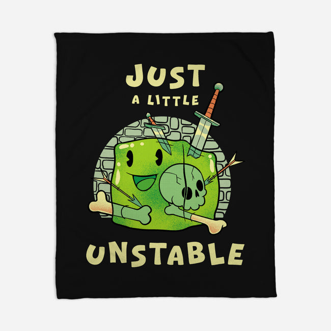 Just A Little Unstable-None-Fleece-Blanket-FunkVampire