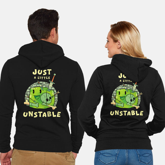 Just A Little Unstable-Unisex-Zip-Up-Sweatshirt-FunkVampire