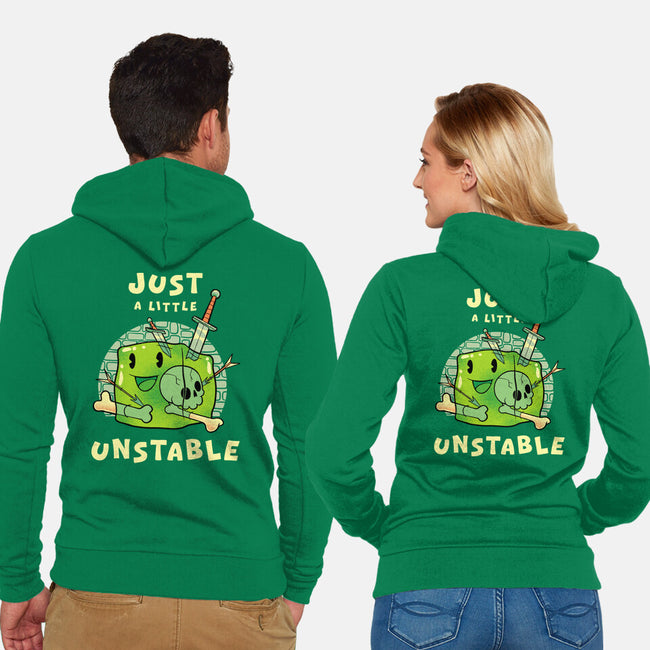 Just A Little Unstable-Unisex-Zip-Up-Sweatshirt-FunkVampire
