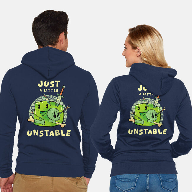 Just A Little Unstable-Unisex-Zip-Up-Sweatshirt-FunkVampire
