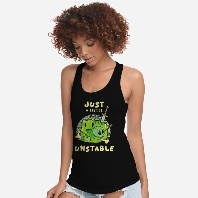 Just A Little Unstable-Womens-Racerback-Tank-FunkVampire