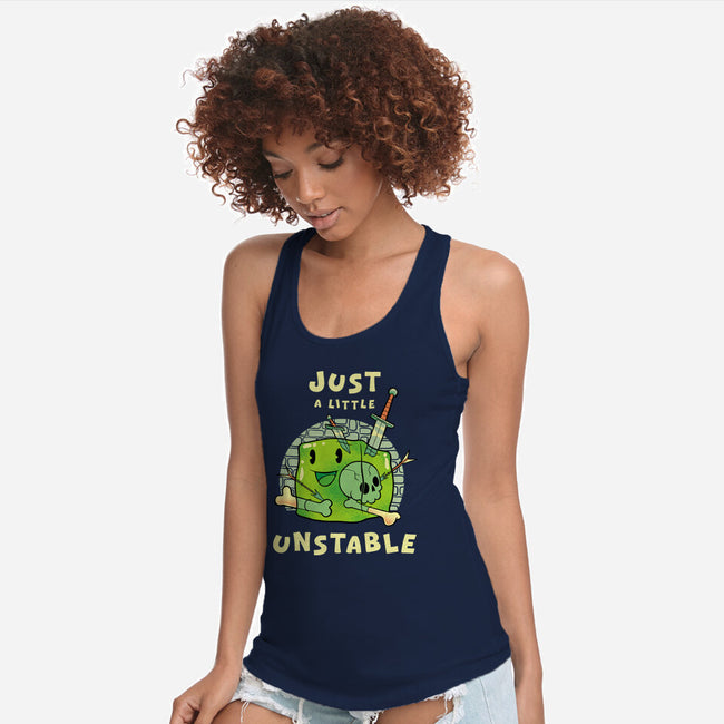 Just A Little Unstable-Womens-Racerback-Tank-FunkVampire