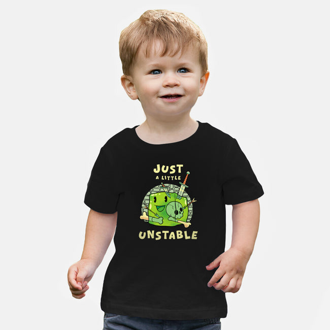 Just A Little Unstable-Baby-Basic-Tee-FunkVampire