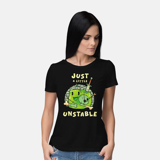 Just A Little Unstable-Womens-Basic-Tee-FunkVampire