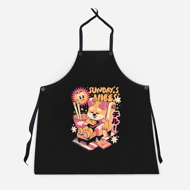Sunday's Vibes-Unisex-Kitchen-Apron-ilustrata