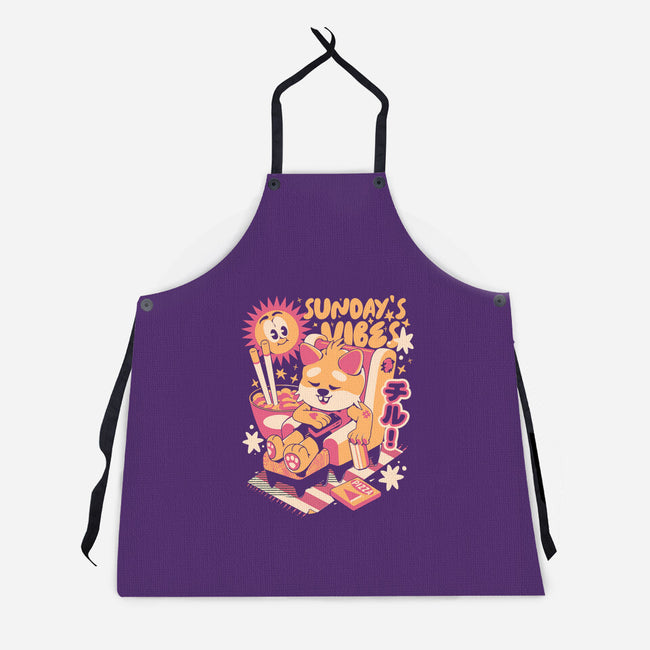 Sunday's Vibes-Unisex-Kitchen-Apron-ilustrata