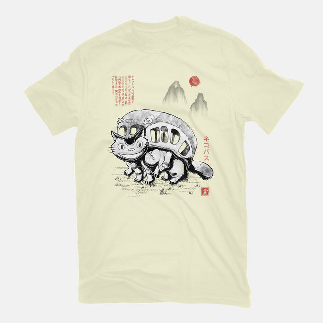 Cat Bus Sumi-e-Mens-Premium-Tee-Astrobot Invention